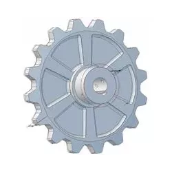 Roller no. 173 – cast iron gear wheel Ø210 mm for Hassia machines | made by KiJ