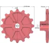 Roller no. 174 – cast iron gear wheel Ø210 mm | OEM 035068 | made by KiJ
