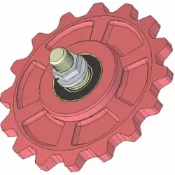 Roller no. 175 – cast iron gear wheel Ø210 mm | OEM 036245/1 | made by KiJ