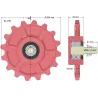 Roller no. 175 – cast iron gear wheel Ø210 mm | OEM 036245/1 | made by KiJ