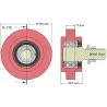 Roller no. 176 – support roller | OEM 036241/1 | made by KiJ