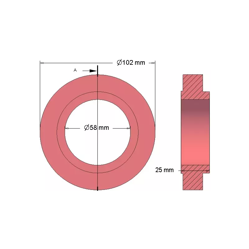 Roller no. 177 – guide roller Ø102 mm | OEM 035737 | made by KiJ