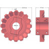 Roller no. 181 – cast iron drive roller Ø210 mm, pitch 36/40 mm | made by KiJ