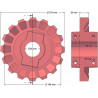 Roller no. 182 – cast iron drive roller Ø189 mm, pitch 36/40 mm | made by KiJ