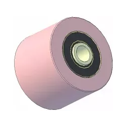 Roller no. 187 – steel support roller Ø100 mm for ROPA machines | OEM ROPA 252062 | made by KiJ