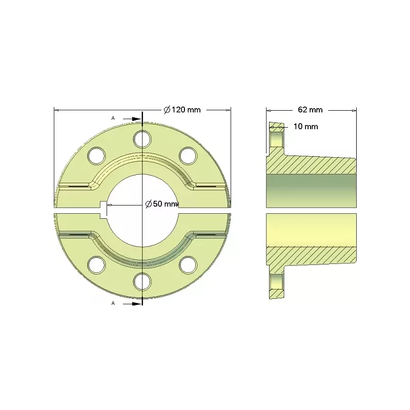 Roller no. 226 – cast iron roller hub for Grimme machines | OEM Grimme 003.00024 | made by KiJ