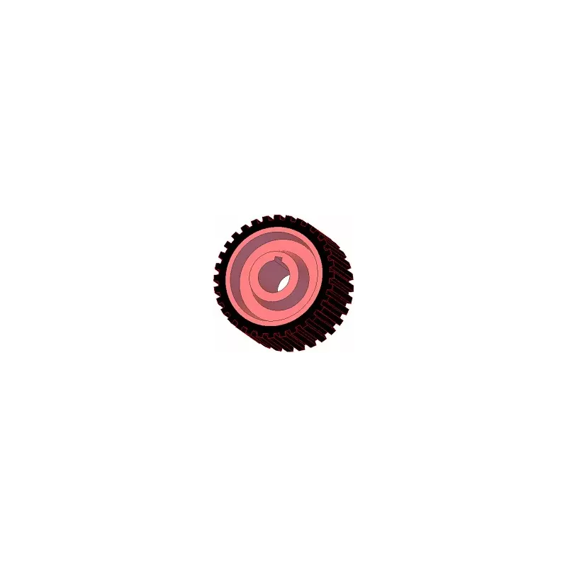 Roller no. 3a – cast iron and rubber drive roller Ø145 mm for Grimme machines | OEM Grimme 076.01046 | made by KiJ