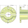 Roller no. 227 – cast iron roller hub for Grimme machines | OEM Grimme 003.00022 | made by KiJ