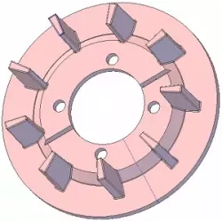 Roller no. 239 – cast iron drive roller Ø188 mm, pitch 35 mm, for Grimme machines | OEM Grimme 006.00244 | made by KiJ