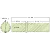 Roller no. 250 – steel pin Ø25 mm for Grimme machines | OEM Grimme 031.02132 | made by KiJ