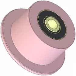 Roller no. 261 – steel support roller Ø100 mm for ROPA machines | OEM ROPA 252006 | made by KiJ