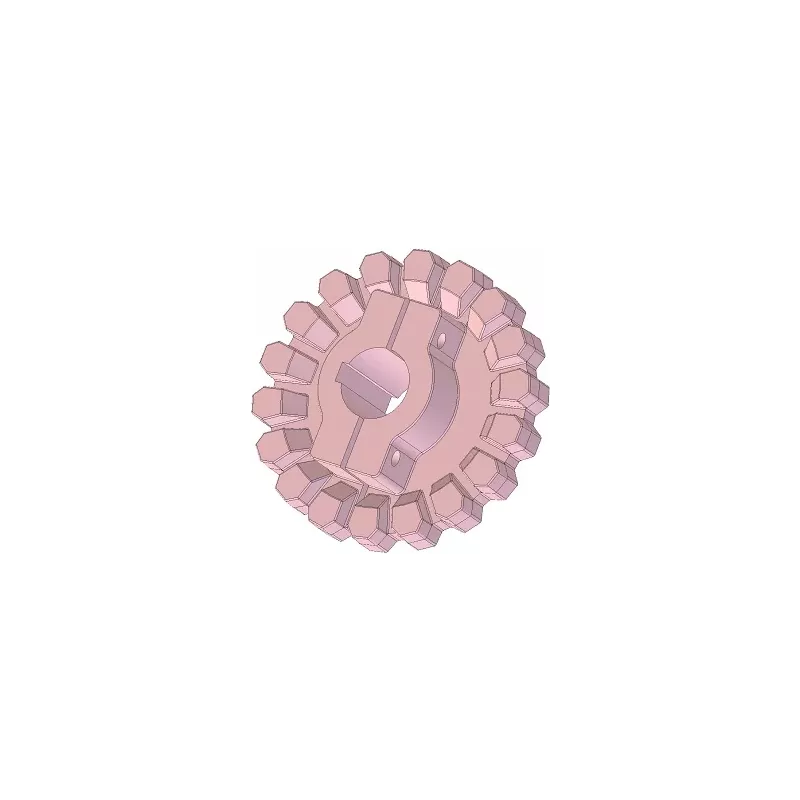 Roller no. 288 – cast iron drive roller Ø204 mm, pitch 33 mm | made by KiJ