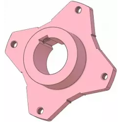 Roller no. 307 – steel roller hub for Dewulf machines | OEM Dewulf 7023082 | made by KiJ