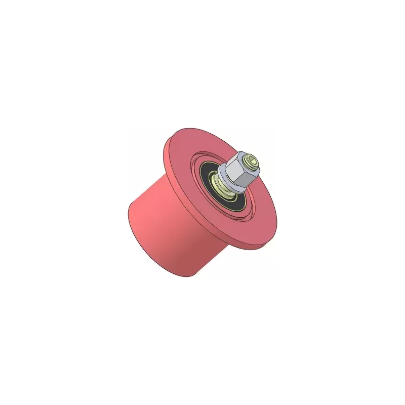 Roller no. 316 – steel return roller Ø80 mm for Guaresi machines | OEM Guaresi P7755190000 | made by KiJ