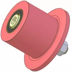 Roller no. 316a – steel return roller Ø80 mm for Guaresi machines | OEM Guaresi P7755190000 | made by KiJ