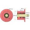 Roller no. 316a – steel return roller Ø80 mm for Guaresi machines | OEM Guaresi P7755190000 | made by KiJ
