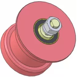 Roller no. 319 – steel support roller Ø110 mm for Wuhlmaus machines | made by KiJ