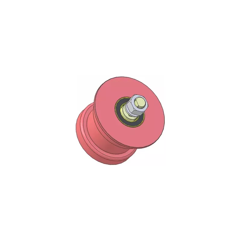 Roller no. 319 – steel support roller Ø110 mm for Wuhlmaus machines | made by KiJ
