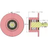 Roller no. 327 – steel return roller Ø80 mm for Sandei machines | OEM Sandei D0010 | made by KiJ
