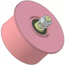 Roller no. 328 – steel return roller Ø150 mm for Sandei machines | OEM Sandei K0015 | made by KiJ