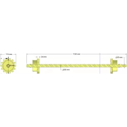 Roller no. 338 – roller Ø174 mm, pitch 32 mm | made by KiJ