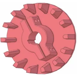 Roller no. 346 – roller Ø212 mm for Holmer machines | OEM Holmer 1057024783 | made by KiJ