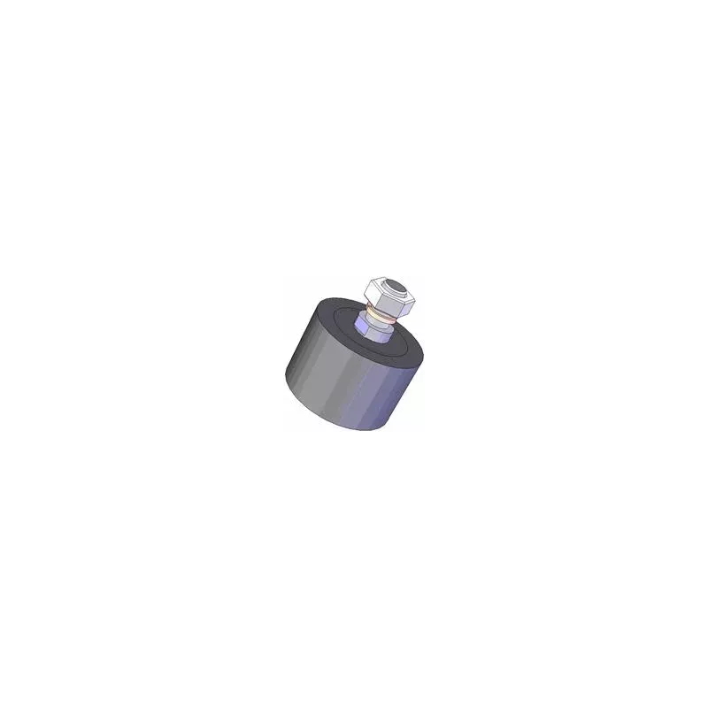 Roller no. 14a – rubber support roller Ø75 mm for Grimme machines | OEM Grimme 200.27579, 200.05004, 200.00808 | made by KiJ