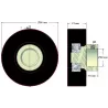 Roller no. 146 – rubber roller Ø65 mm for Amac machines | OEM Amac 6.39.00-3 | made by KiJ
