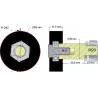 Roller no. 242 – rubber support roller for Wuhlmaus machines | OEM Wuhlmaus 000.03.016.00 | made by KiJ