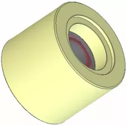 Roller no. 253 – plastic support roller Ø75 mm for Grimme machines | OEM Grimme 088.00298 | made by KiJ