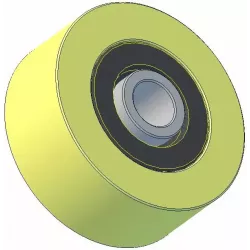 Roller no. 257 – plastic support roller Ø62 mm for Grimme machines | OEM Grimme 602.00169 | made by KiJ