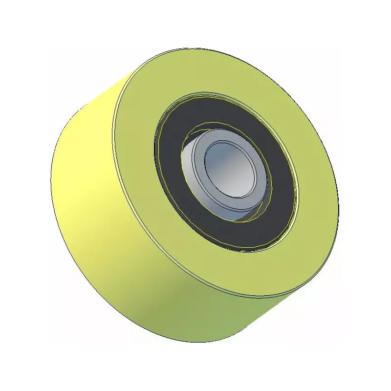 Roller no. 257 – plastic support roller Ø62 mm for Grimme machines | OEM Grimme 602.00169 | made by KiJ
