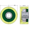Roller no. 257 – plastic support roller Ø62 mm for Grimme machines | OEM Grimme 602.00169 | made by KiJ