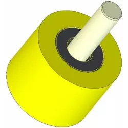 Roller no. 283 – plastic support roller Ø80 mm for Dewulf machines | OEM Dewulf 2660001B | made by KiJ
