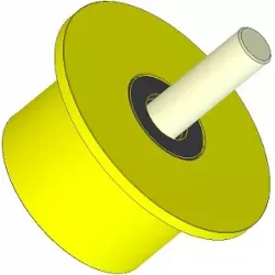 Roller no. 286 – plastic support roller Ø90 mm for Dewulf machines | OEM Dewulf 2660012C | made by KiJ