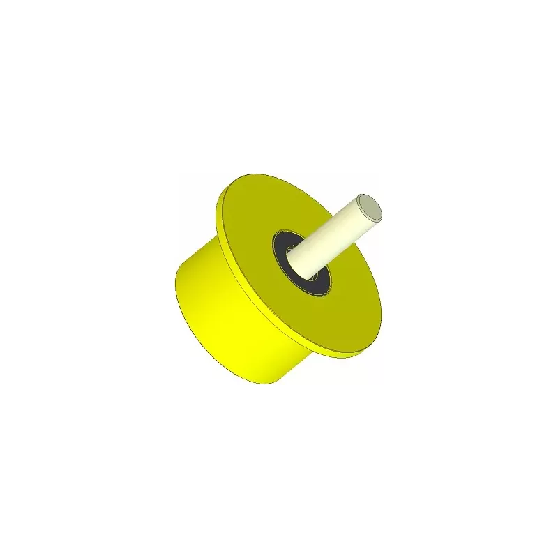 Roller no. 286 – plastic support roller Ø90 mm for Dewulf machines | OEM Dewulf 2660012C | made by KiJ