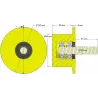 Roller no. 286 – plastic support roller Ø90 mm for Dewulf machines | OEM Dewulf 2660012C | made by KiJ