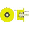 Roller no. 289 – plastic support roller Ø90 mm for Dewulf machines | OEM Dewulf 2660012A | made by KiJ