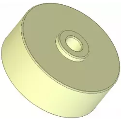 Roller no. 295 – plastic support roller Ø80 mm for Dewulf machines | OEM Dewulf 2660222 | made by KiJ