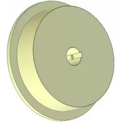 Roller no. 303 – plastic drive roller Ø170 mm for Ploeger machines | OEM Ploeger 2660222 | made by KiJ