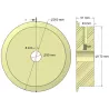 Roller no. 303 – plastic drive roller Ø170 mm for Ploeger machines | OEM Ploeger 2660222 | made by KiJ
