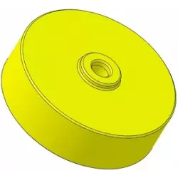 Roller no. 317 – plastic roller Ø100 mm for Guaresi machines | OEM Guaresi P7755190000 | made by KiJ