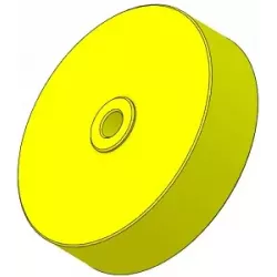 Roller no. 318 – plastic roller Ø150 mm for Guaresi machines | OEM Guaresi P7755190000 | made by KiJ