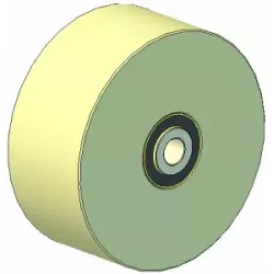 Roller no. 65 – plastic tensioner roller Ø150 mm for Grimme machines | OEM Grimme 200.40200, 200.31376 | made by KiJ