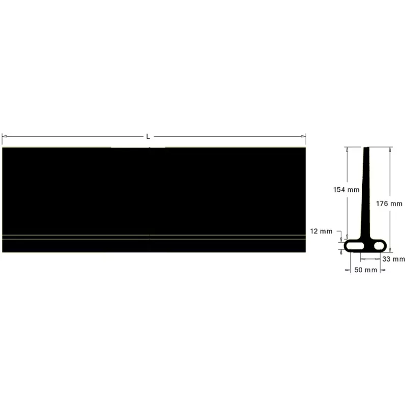 Paddle L-505 pitch 33–50 mm – paddle made by KiJ | made by KiJ