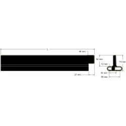 Paddle L-440 pitch 33–50 mm – paddle for webs with 33–50 mm pitch | made by KiJ