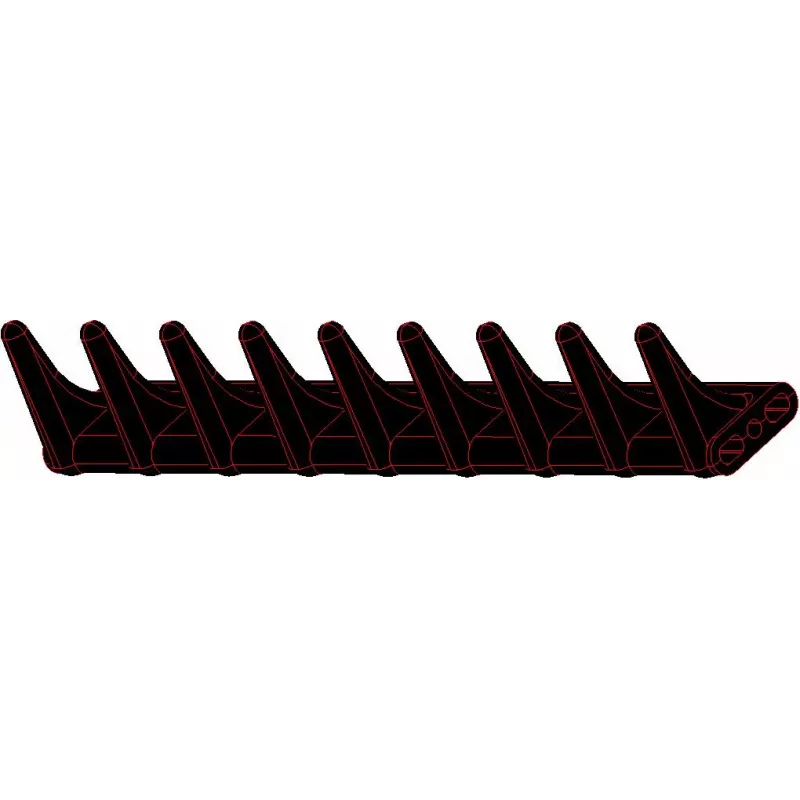 Rubber paddle 9 teeth – paddle made by KiJ | OEM 208036, 208011 | made by KiJ