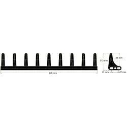 Rubber paddle 9 teeth – paddle made by KiJ | OEM 208036, 208011 | made by KiJ