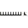 Rubber paddle 9 teeth – paddle made by KiJ | OEM 208036, 208011 | made by KiJ
