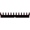 Rubber paddle, 12 teeth, for web with 50 mm pitch (TL50) | OEM 206075 | made by KiJ